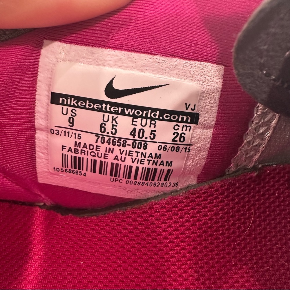 Nike Women's Zoom Fit Shoes Gray and Pink Training size 9 - Picture 7 of 7